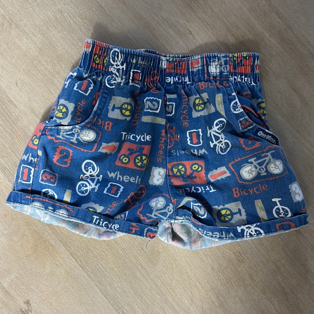 Vintage bicycle OshKosh B’Gosh shorts 2t